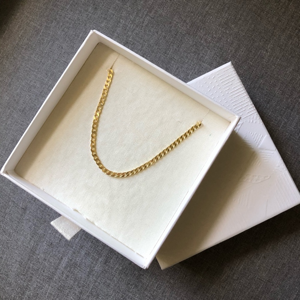 Melanie Auld 20” Curb Chain Gold Vermeil